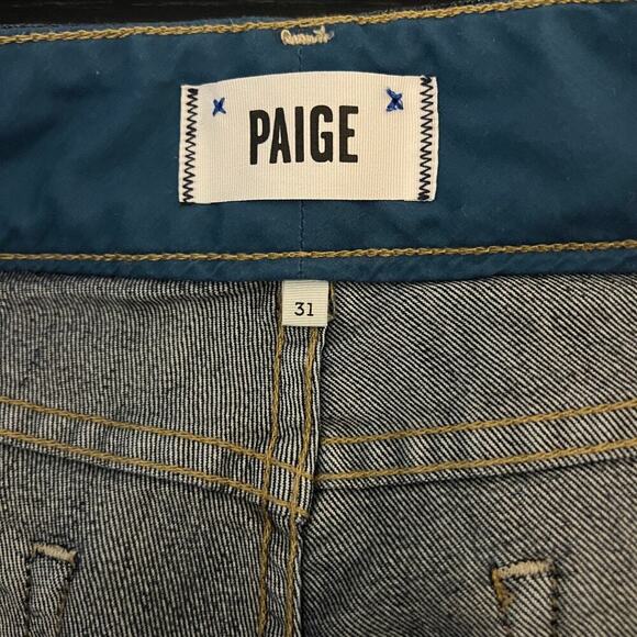 Paige Dark Wash‎ Straight Leg Jeans Hidden Hills - Picture 5 of 7